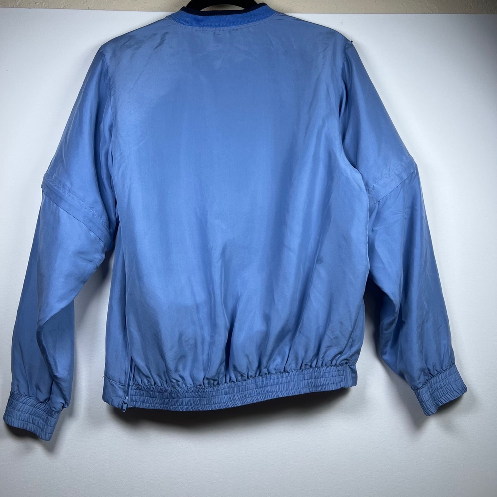 Vintage Bobby Chan Silk Windbreaker Men Pullover Samoset Golf Jacket Blue Small - Picture 2 of 13